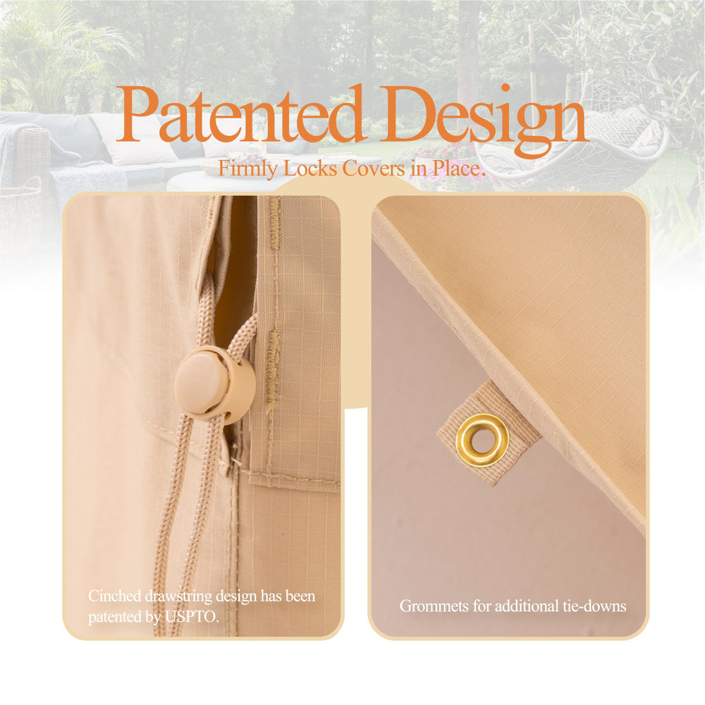 WJ-X3 grommet and hem detail allowing secure tie-down during high winds