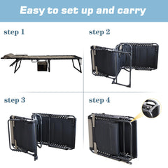 WKFAMOUT adjustable pillow and side pocket detail for hands-free storage