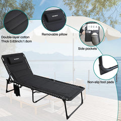 WKFAMOUT adjustable pillow and side pocket showing organized convenience