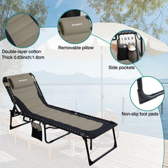 WKFAMOUT adjustable pillow and side pockets keeping belongings handy