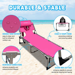 WKFAMOUT folding side table open holding a drink and phone for convenience