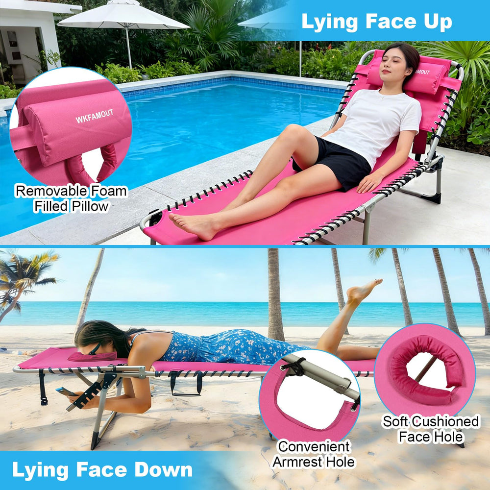 WKFAMOUT removable pillow detail providing neck support and versatility