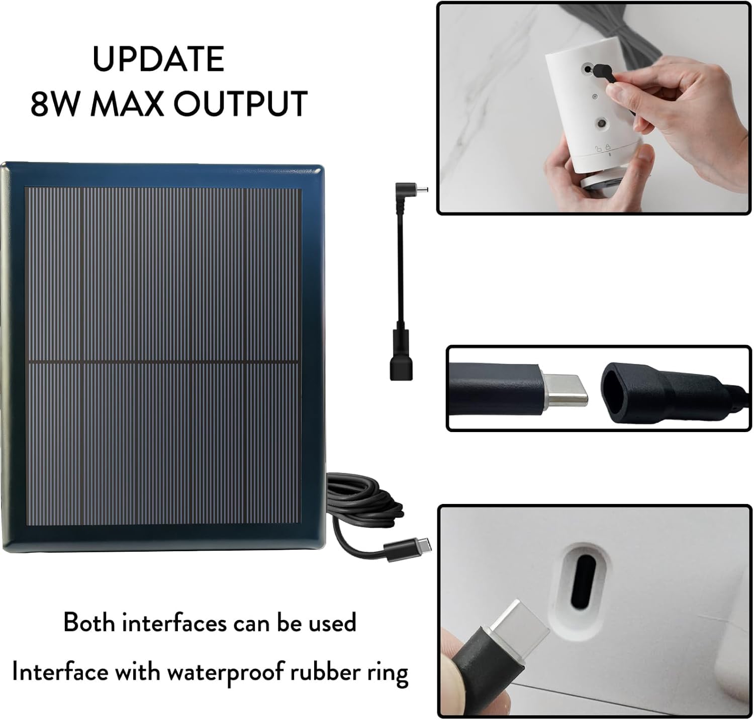 WKKLQ 10ft USB-C cable with Type-C to DC adapter arranged to show long-reach convenience
