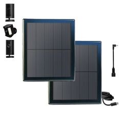 WKKLQ front view of two 8W solar panels showing compact design and quick installation benefit