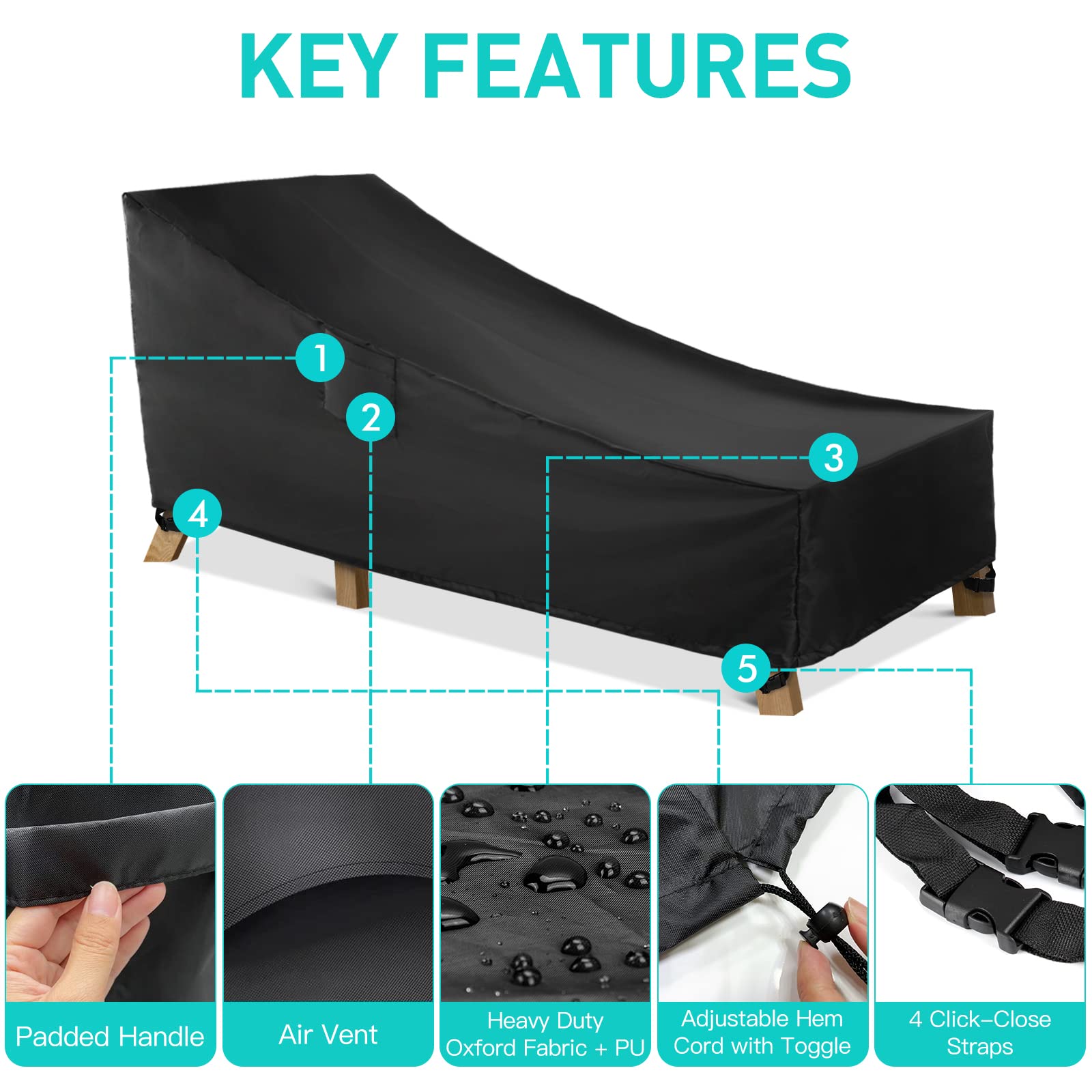 WLEAFJ air vent detail on cover, improves airflow and reduces condensation