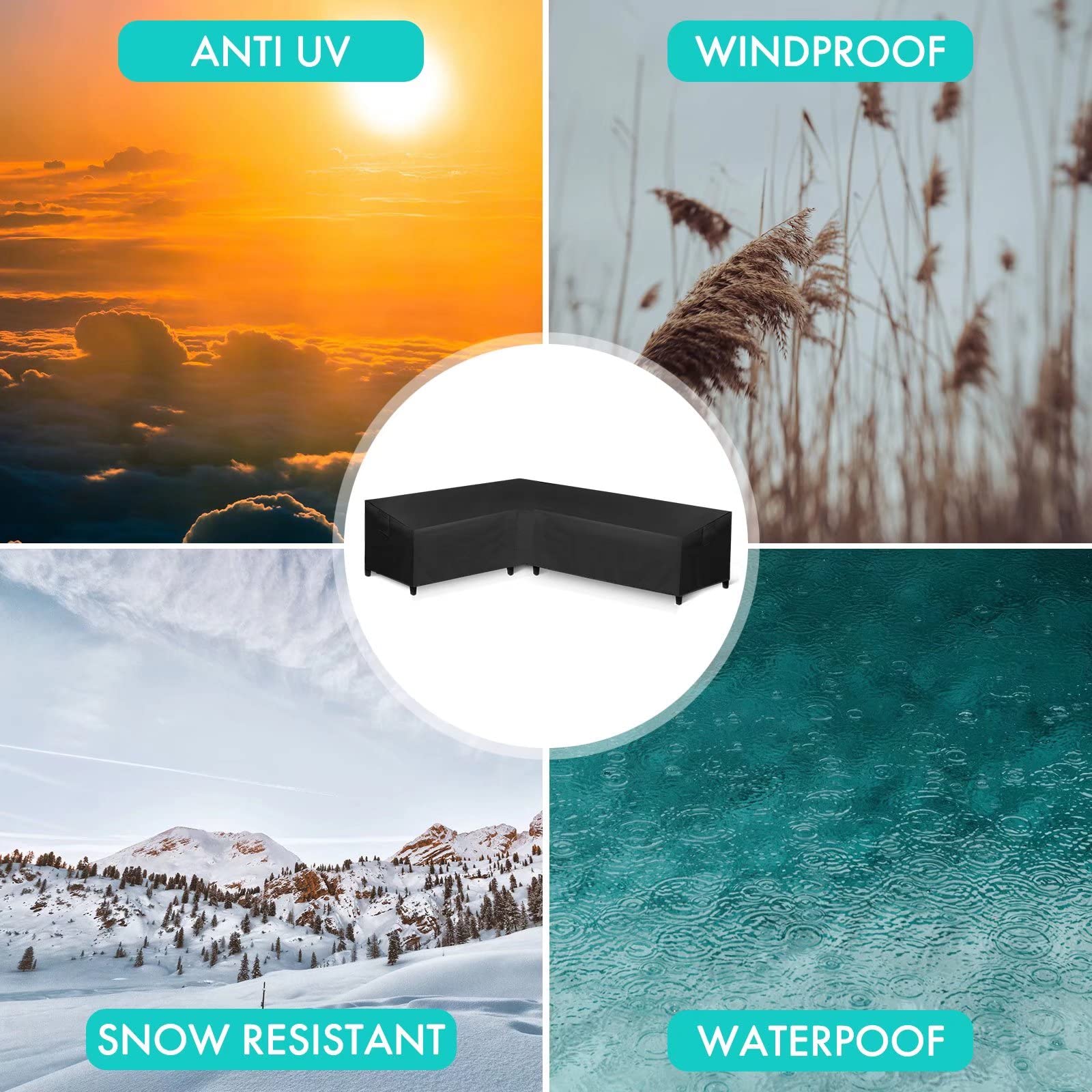WLEAFJ secure click-close strap fastening to resist wind