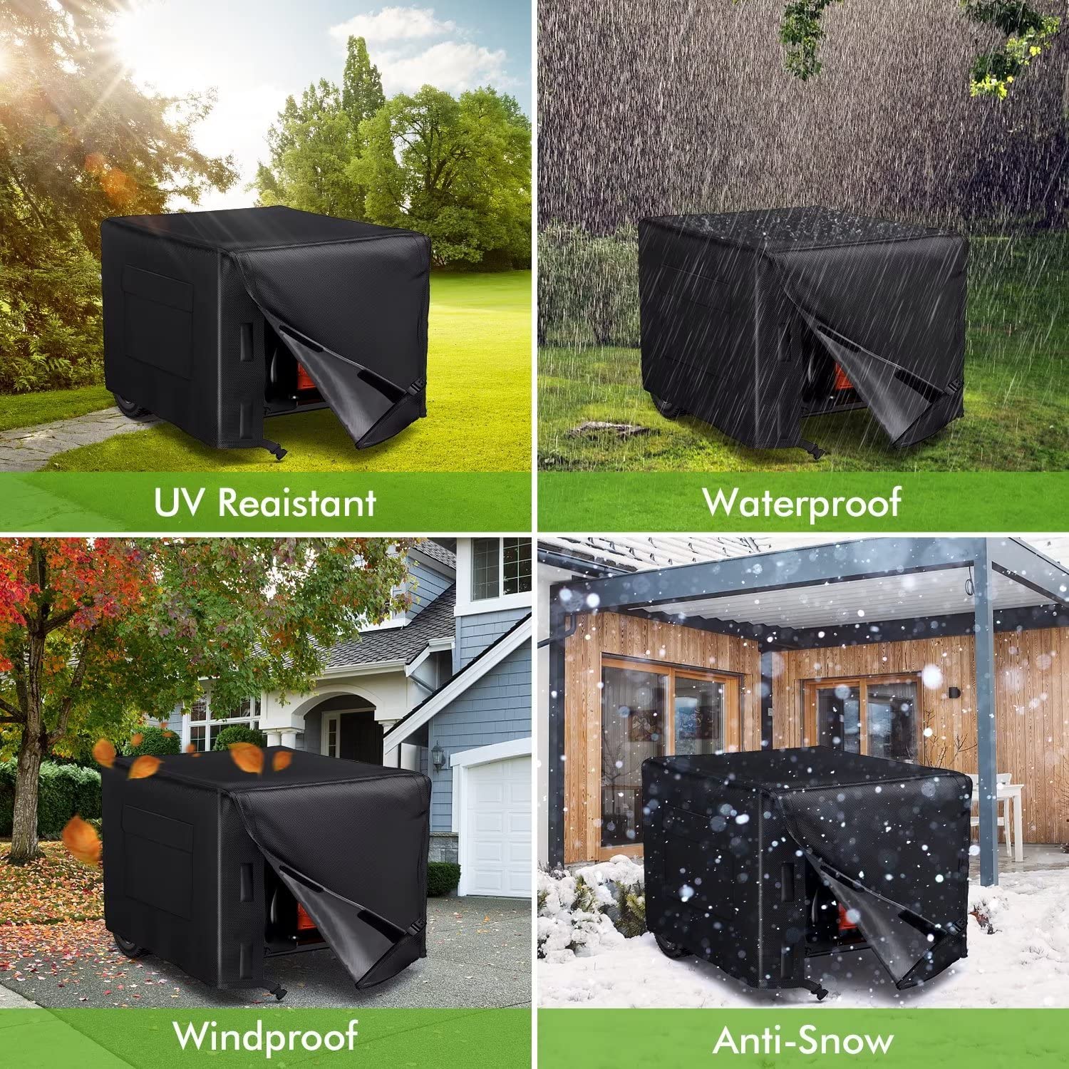 WLEAFJ drawstring and buckle detail showing secure windproof fastening benefit