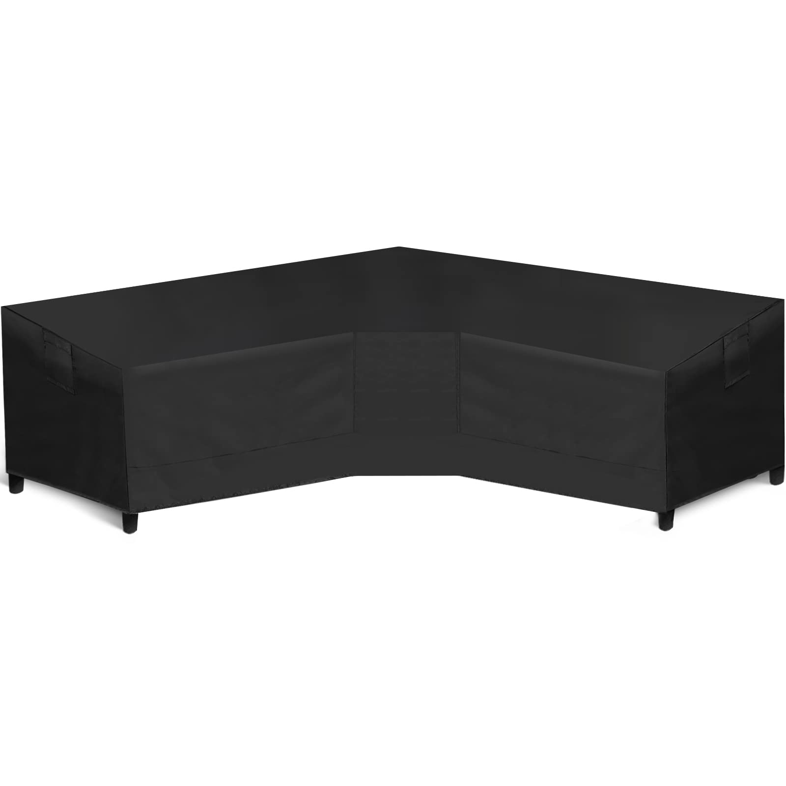 WLEAFJ front view showing cover fitted on a V-shaped sectional for full protection