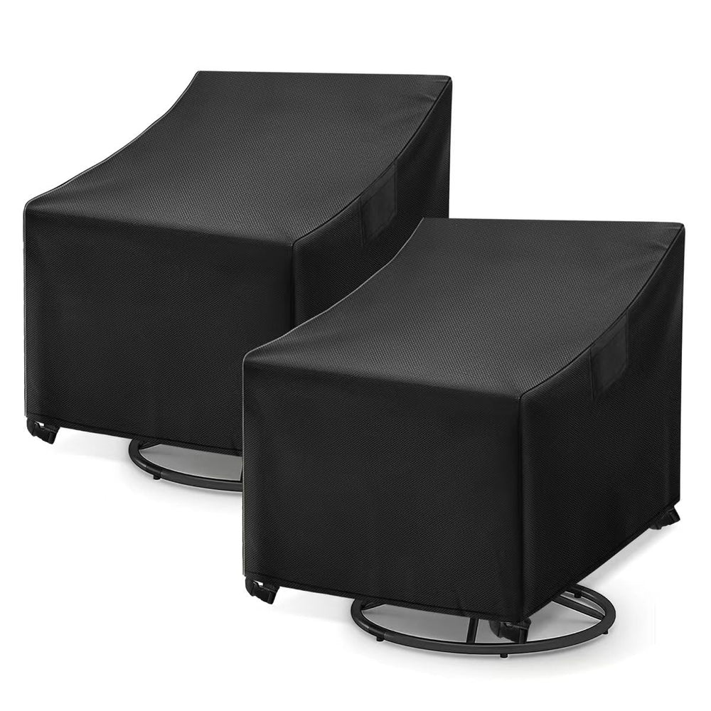 WLEAFJ front view cover on chair showing full protection and weather resistance