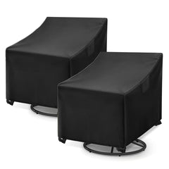 WLEAFJ front view cover on chair showing full protection and weather resistance