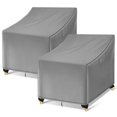 WLEAFJ front view of patio chair cover protecting furniture from rain