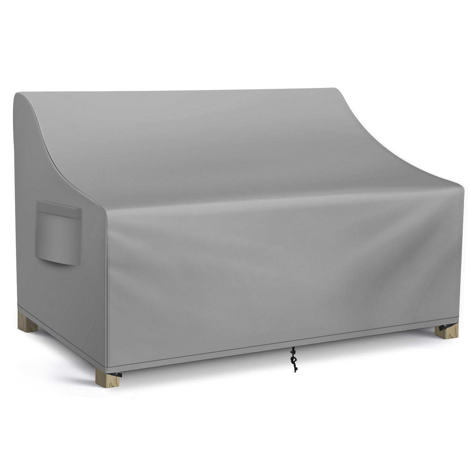 WLEAFJ front view of patio sofa cover protecting furniture from weather