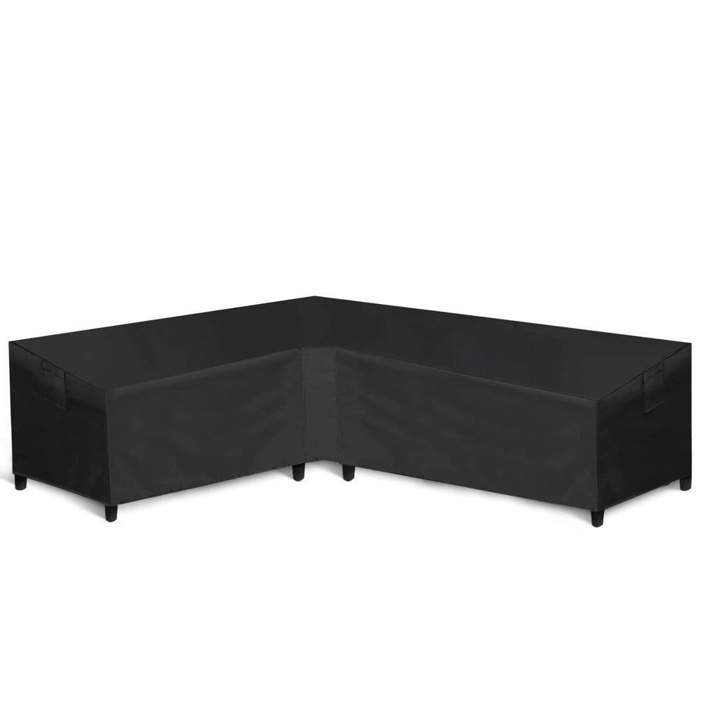 WLEAFJ left-facing cover front view protecting sectional outdoors