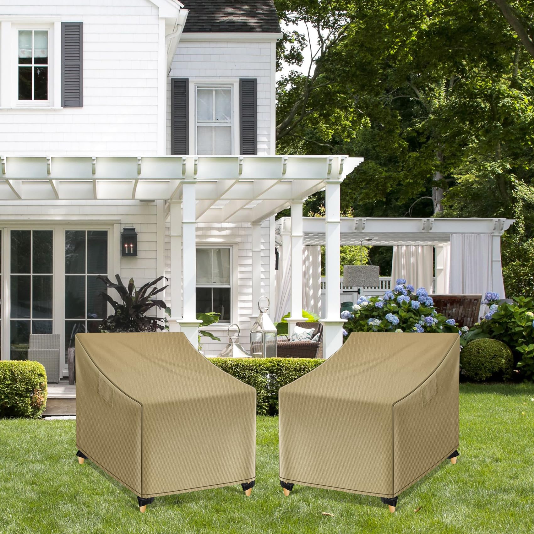 WLEAFJ covered chairs in patio scene blending with décor