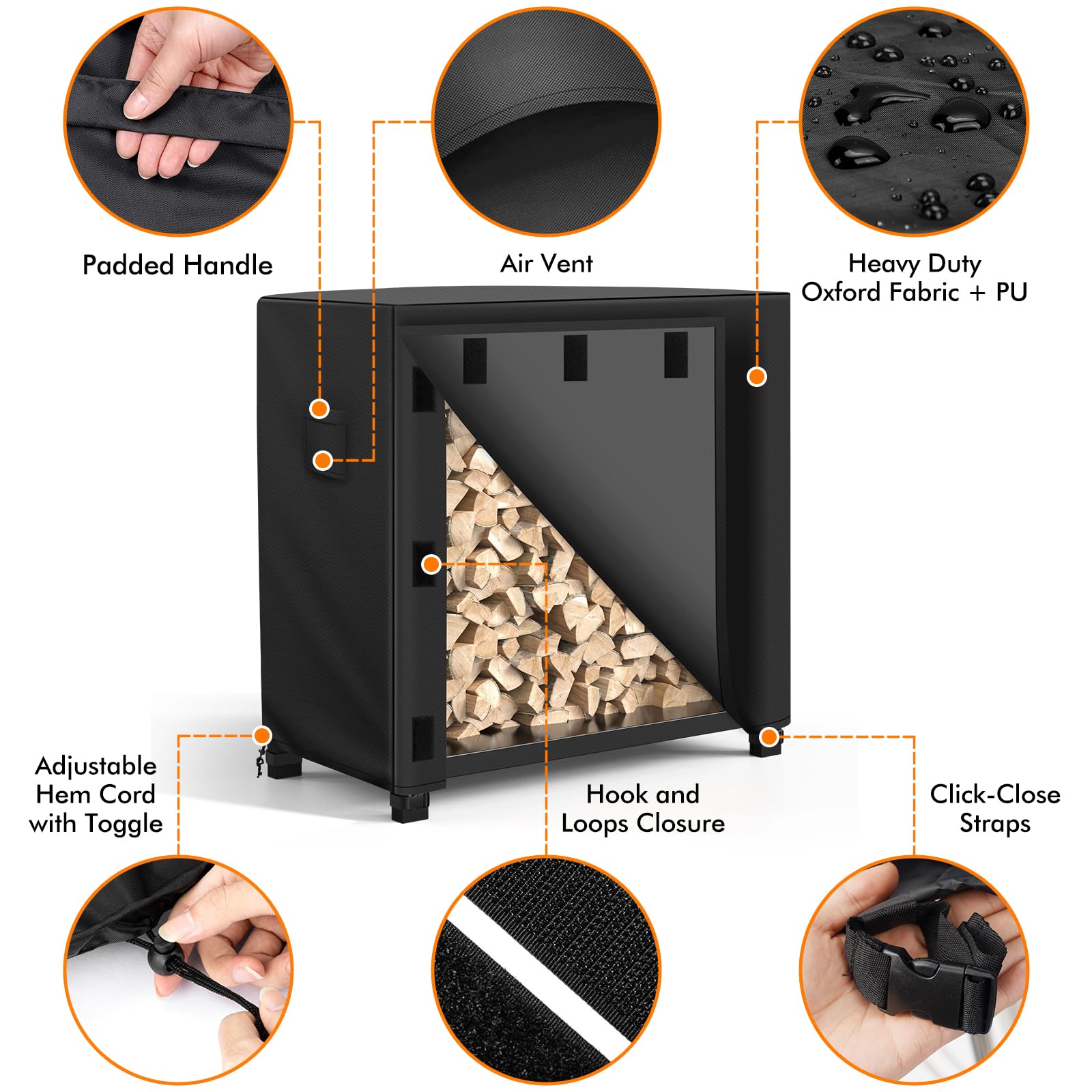 WLEAFJ side handle detail for easy lifting and quick repositioning