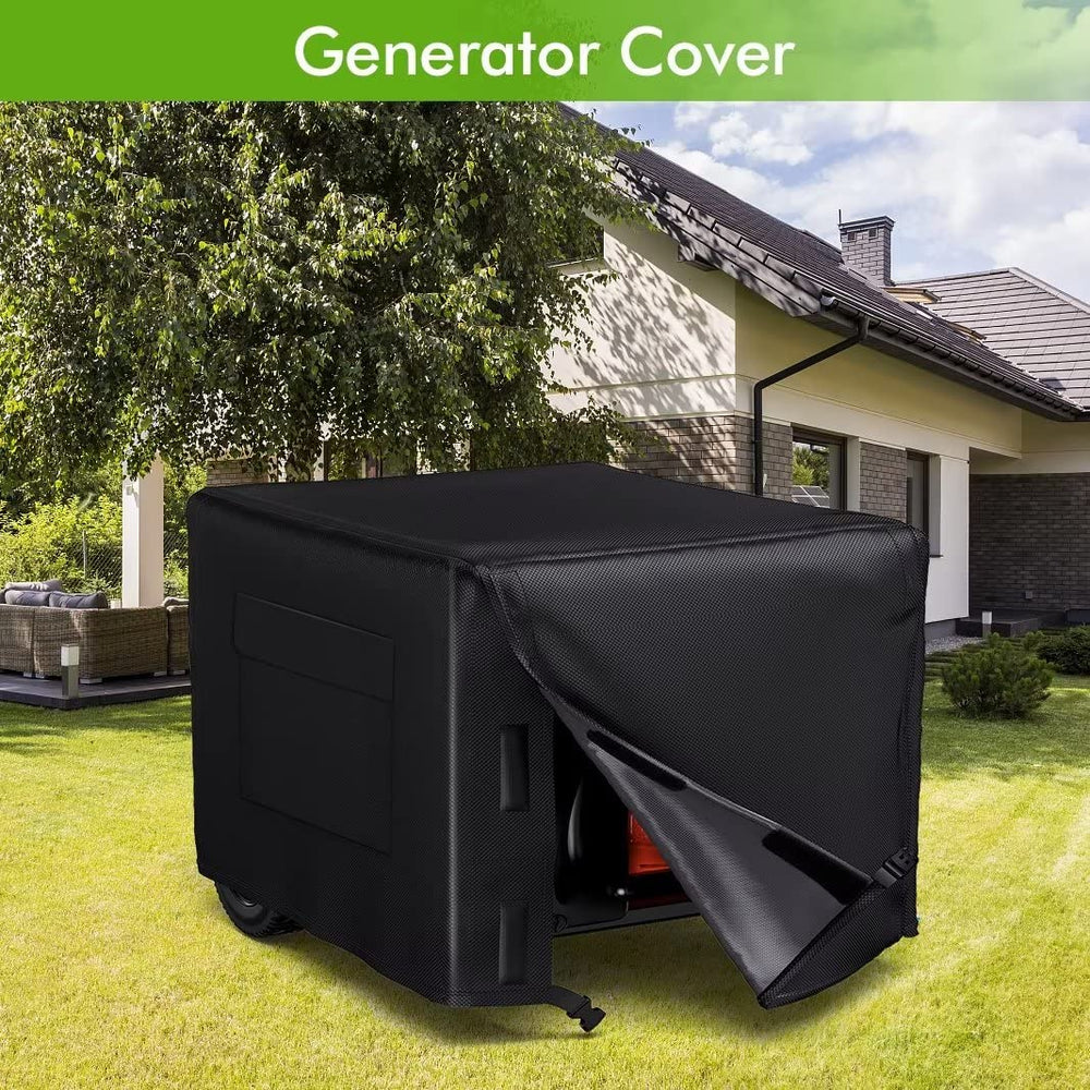 WLEAFJ cover beside generator for scale showing accurate fit benefit