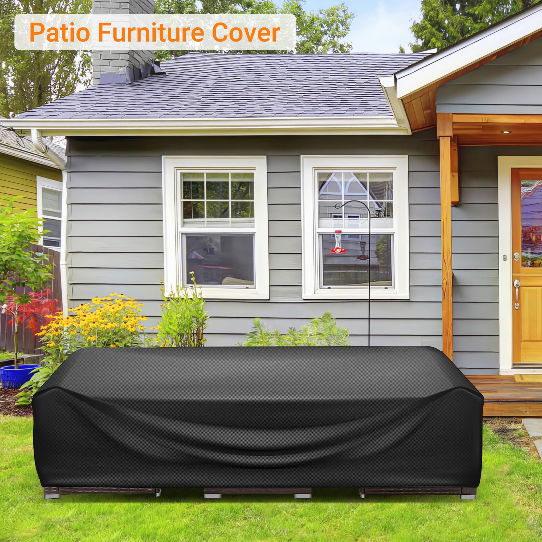 WLEAFJ cover beside ruler illustrating 126.4 by 63.4 by 28 inch fit accuracy