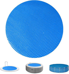 WLWXMH front view of 10ft round solar pool cover showing fit and finish benefits