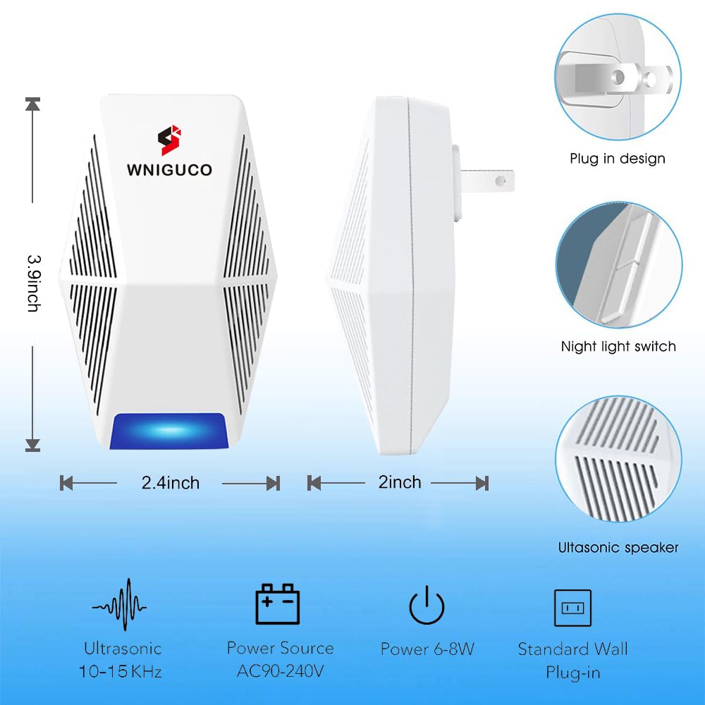 WNIGUCO unit next to hand illustrating compact size and easy placement benefit