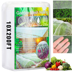 Woanger front view of white garden netting roll showing full coverage benefit