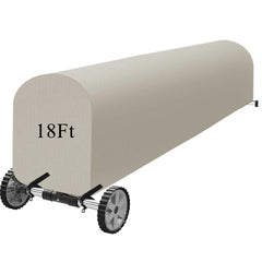 Woanger front view beige cover showing full reel protection and durability