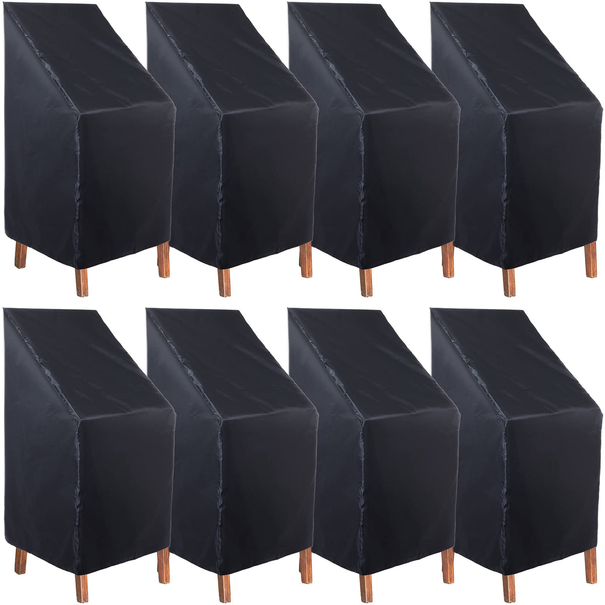 Woanger front view covered chair showing full protection and neat fit