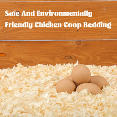 Woanger in coop setup with birds showing dry, comfortable bedding