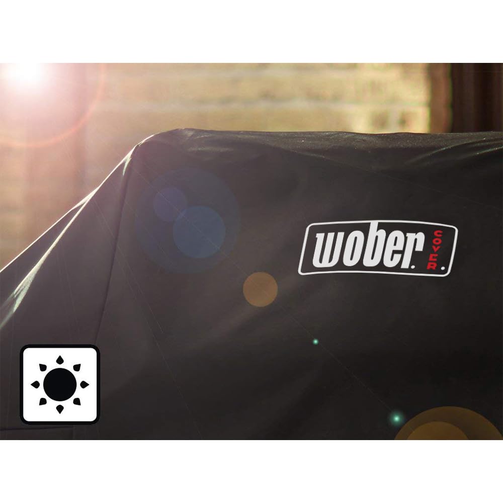 WOBER COVER adjustable strap detail securing cover during windy conditions