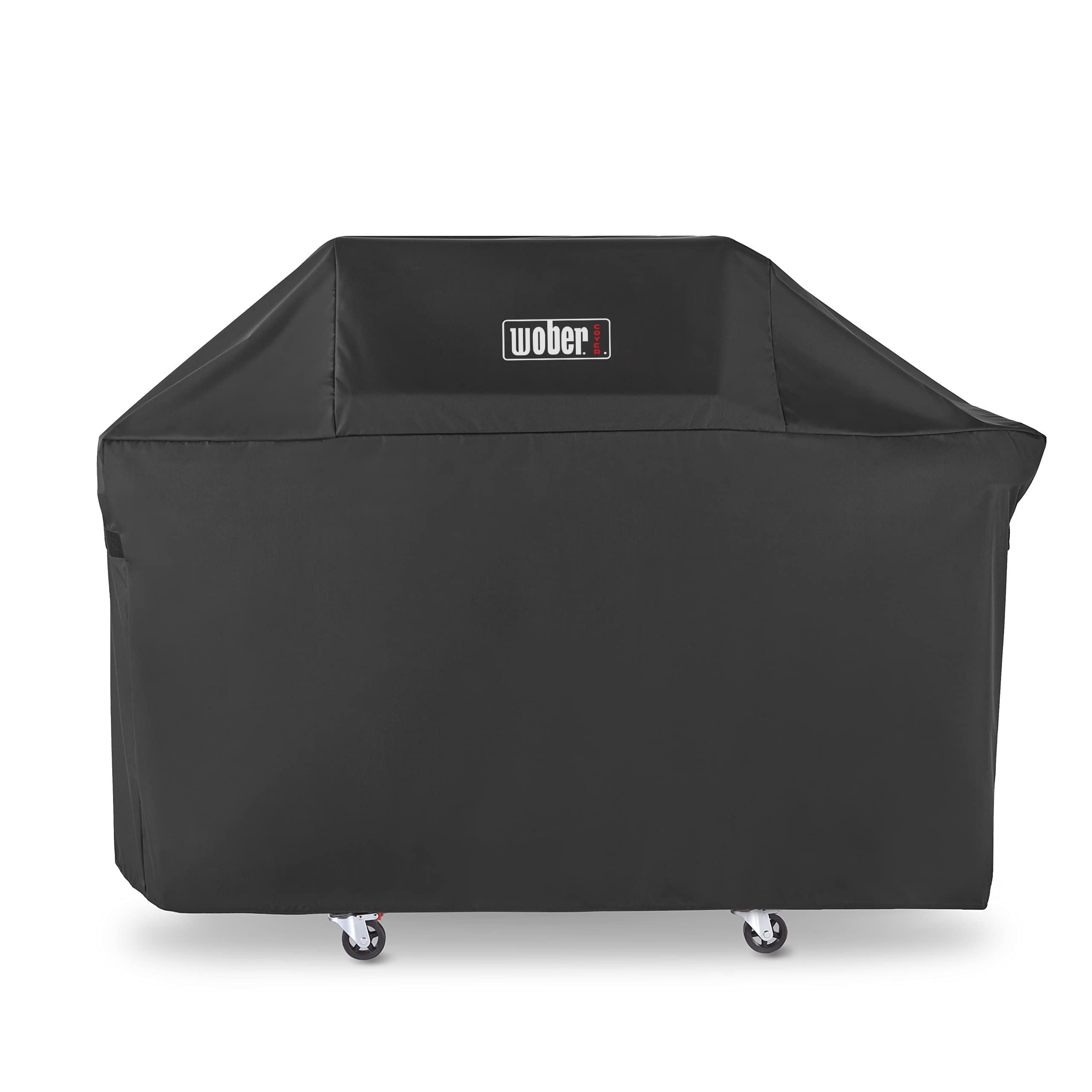 WOBER COVER front view on Weber Genesis 300 showing full protection and neat fit