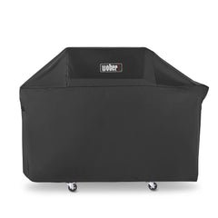 WOBER COVER front view on Weber Genesis 300 showing full protection and neat fit