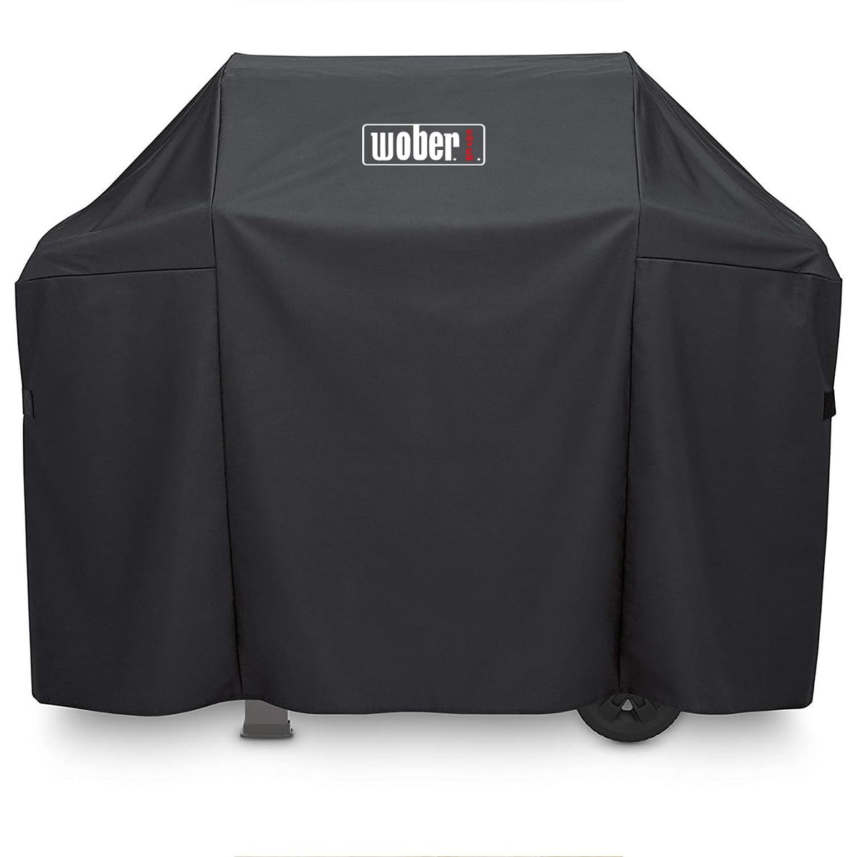 WOBER COVER front view on Weber Spirit 300 showing full protection and neat fit