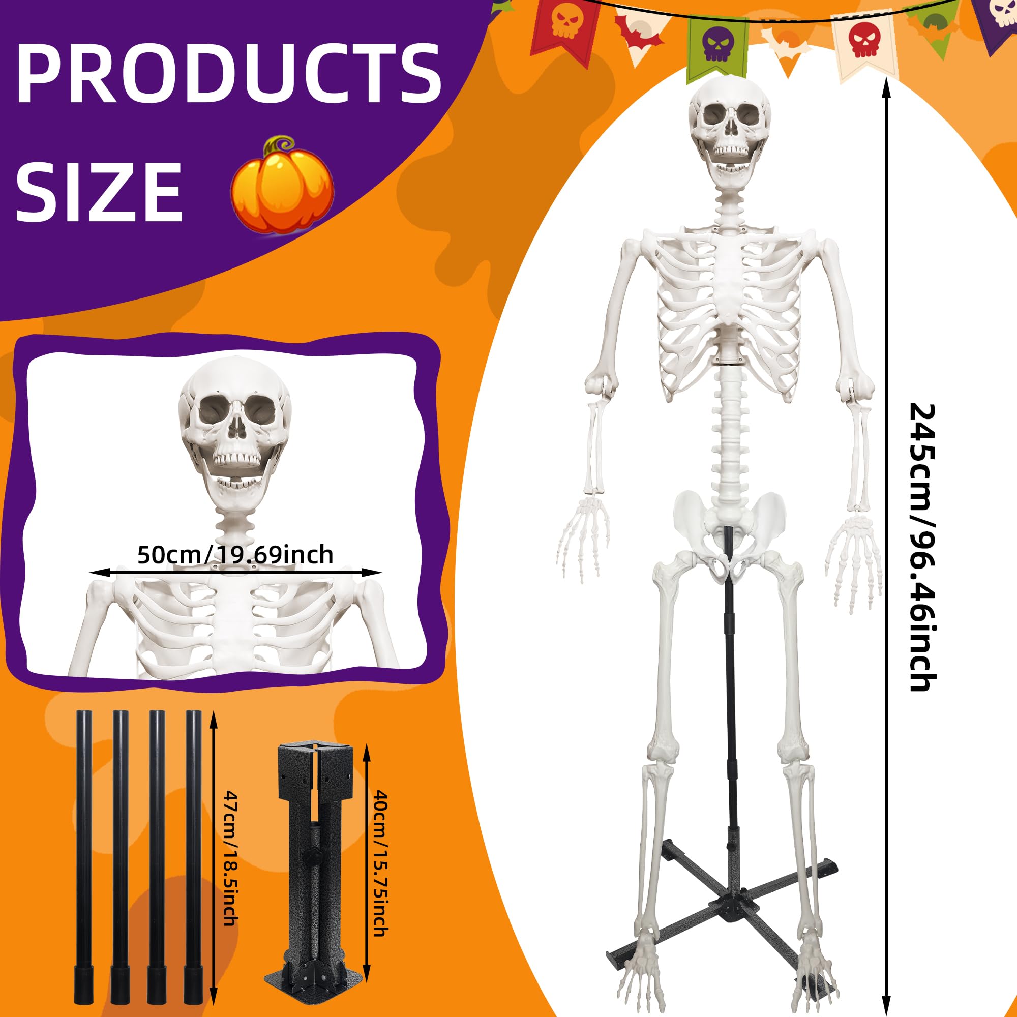 Wocst full body mounted on metal adjustable stand demonstrating sturdy upright support