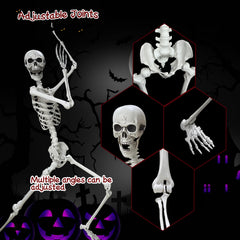 Wocst hanging skeleton from ceiling with rope for dramatic outdoor display