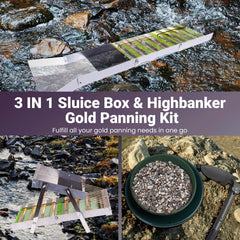WodGod folded compact sluice demonstrating easy transport and storage