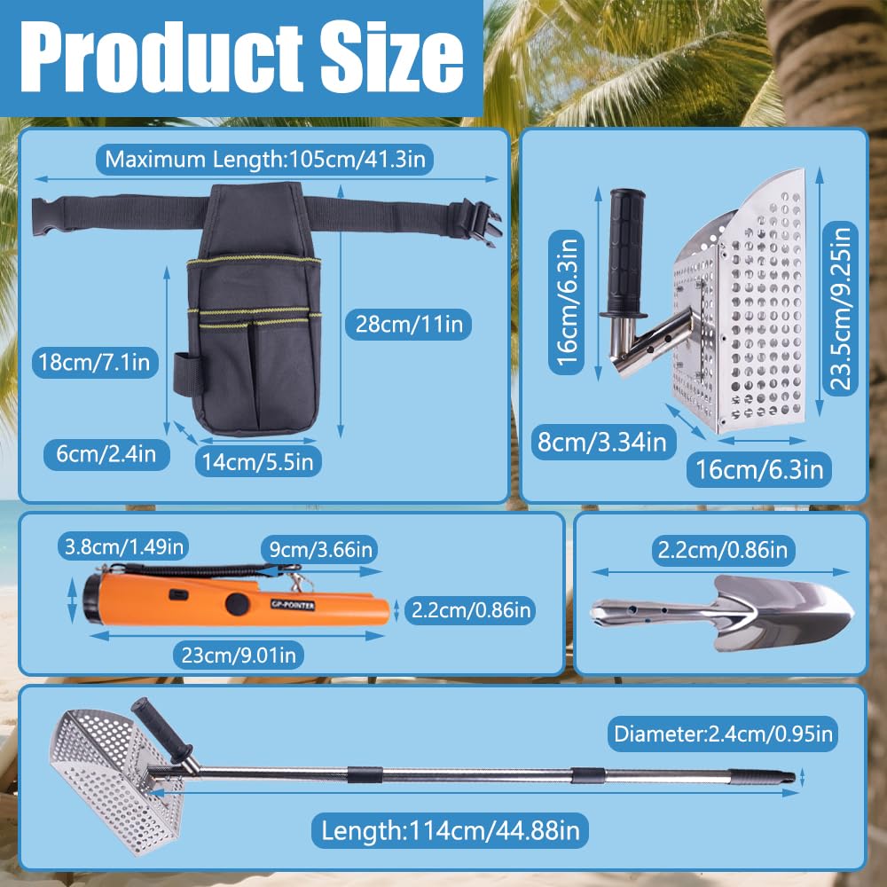 WodGod size scale with hand and coin illustrating scoop capacity and precise retrieval