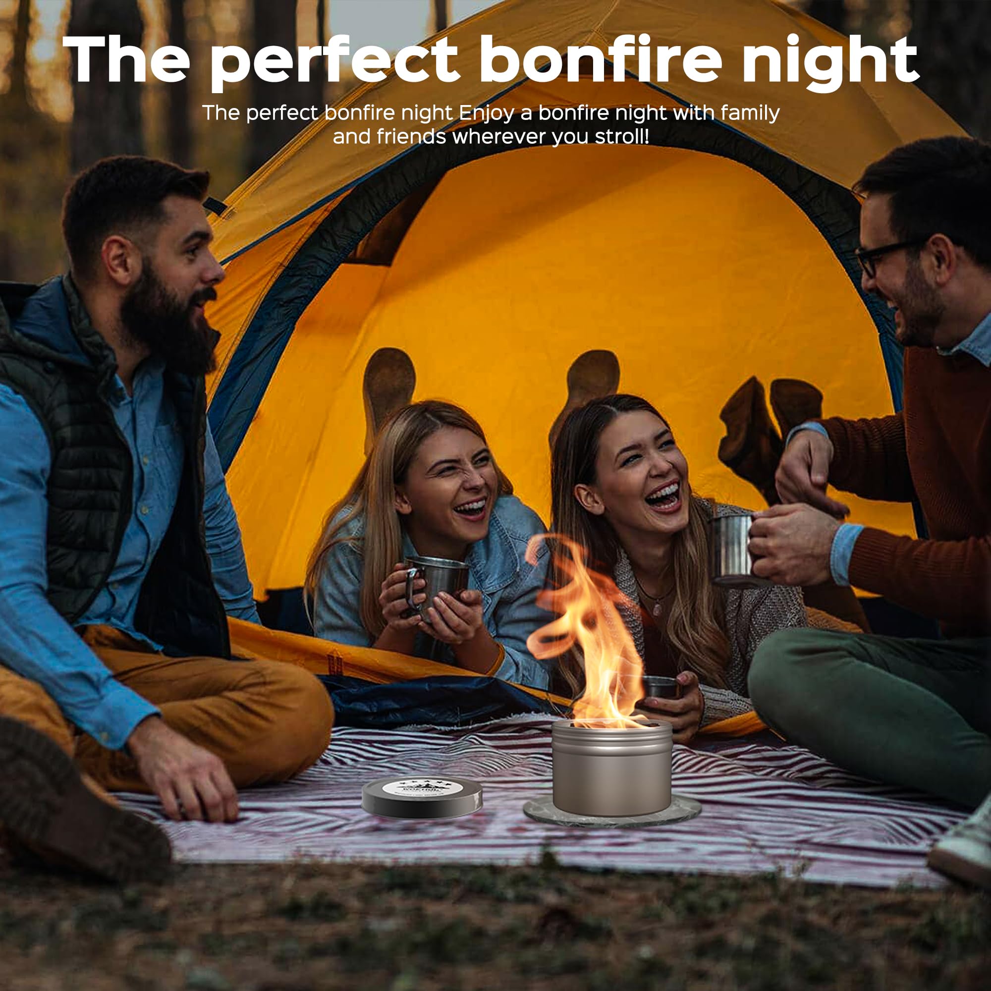 WOEHOL campfire toasting s'mores, demonstrating safe snack use