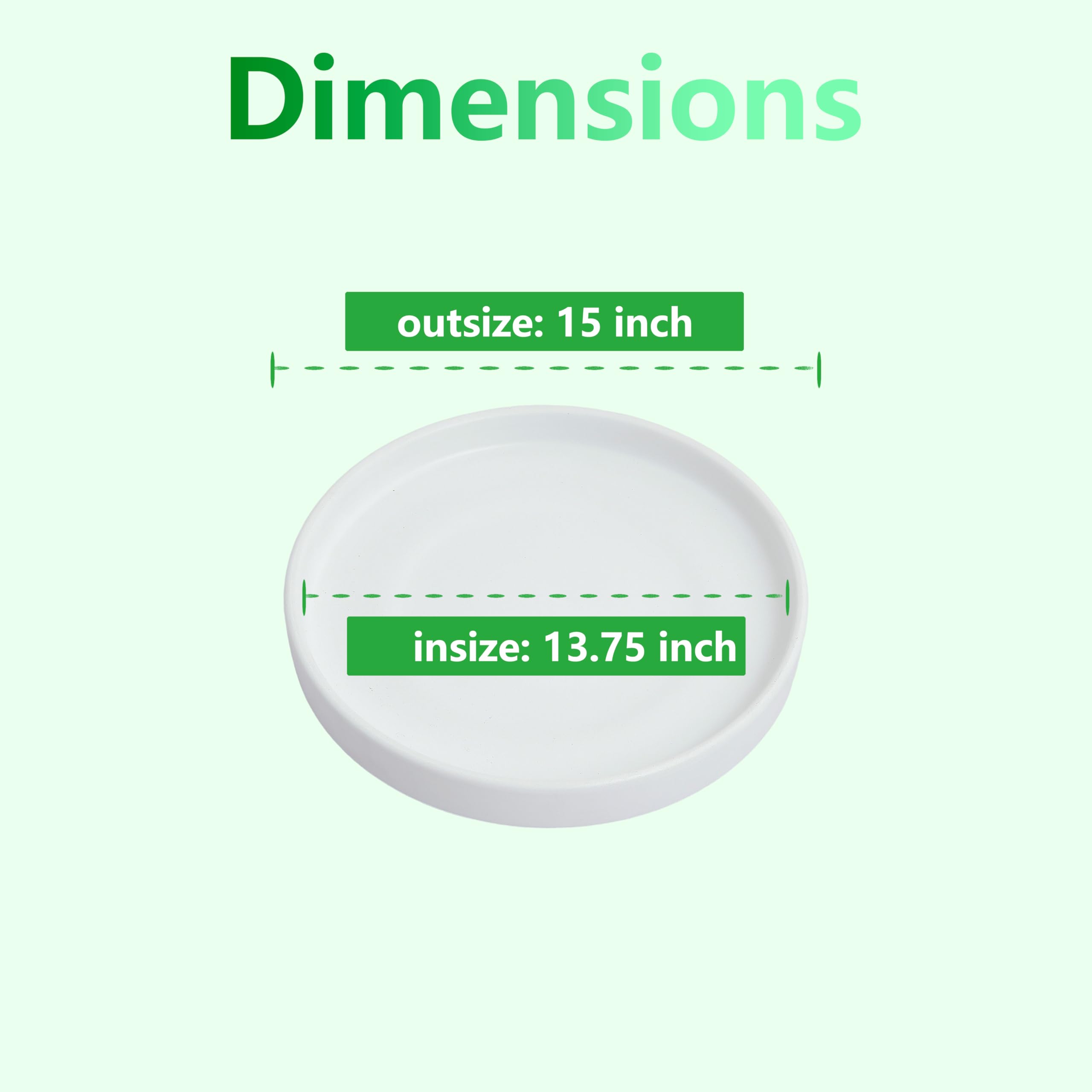 Woiida top view with 12-inch pot demonstrating fit and stability benefit
