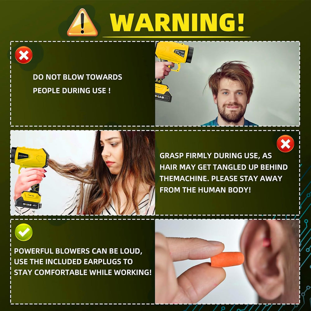 WOIZAO accessories with included earplugs to reduce noise during use