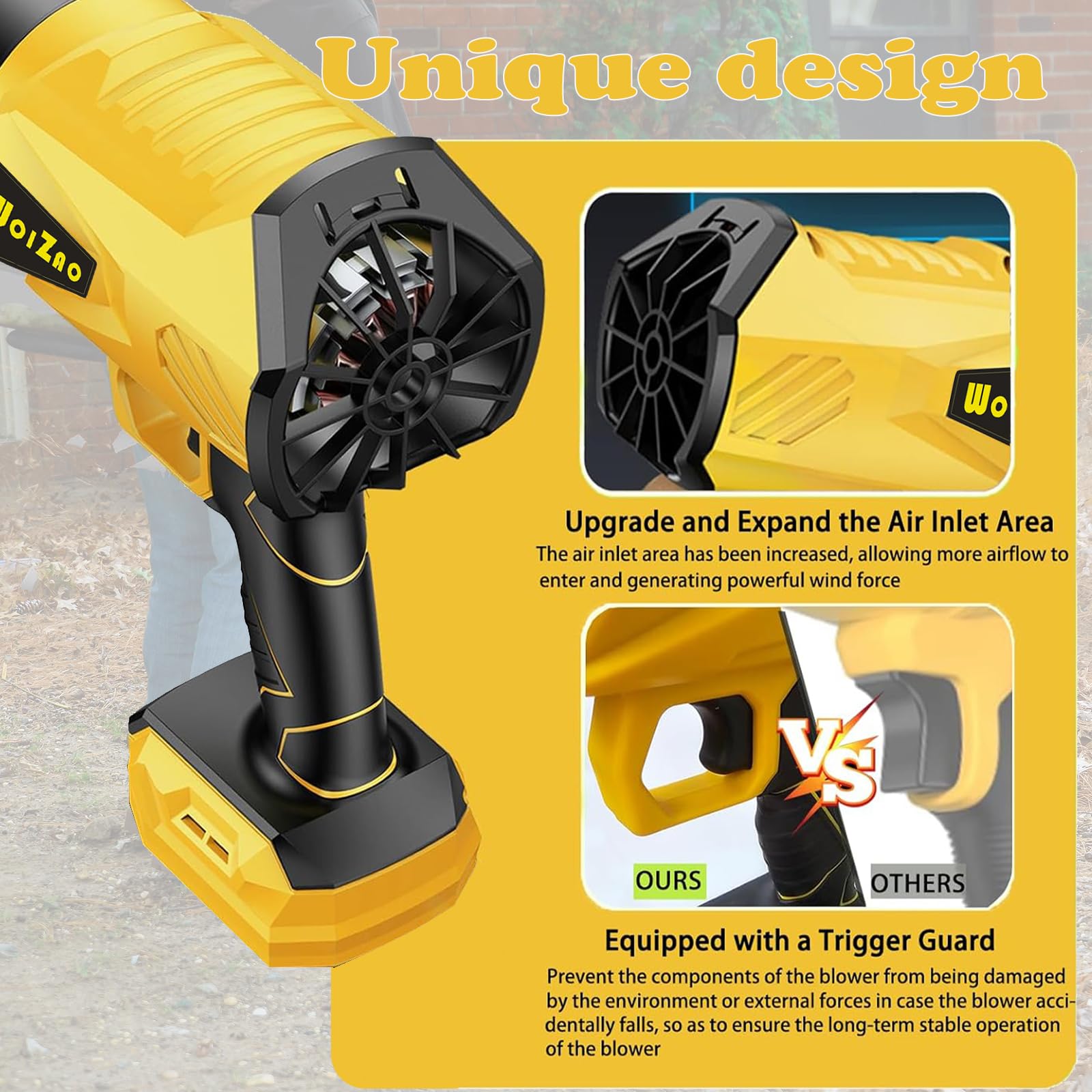 WOIZAO held in hand to show lightweight 1.35-pound portability benefit