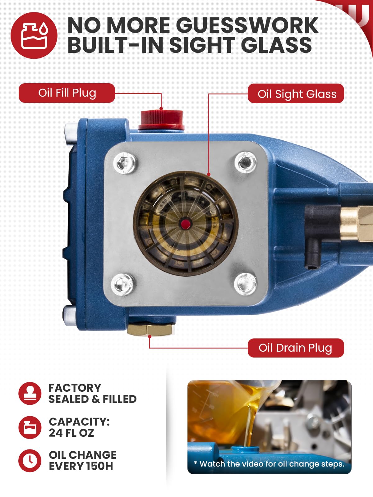 WOJET pump installed on Honda GX engine for easy compatibility verification