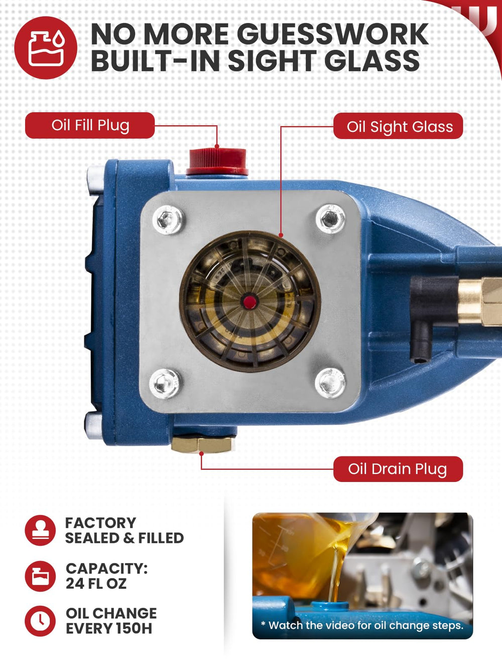 WOJET pump installed on Honda GX engine for easy compatibility verification