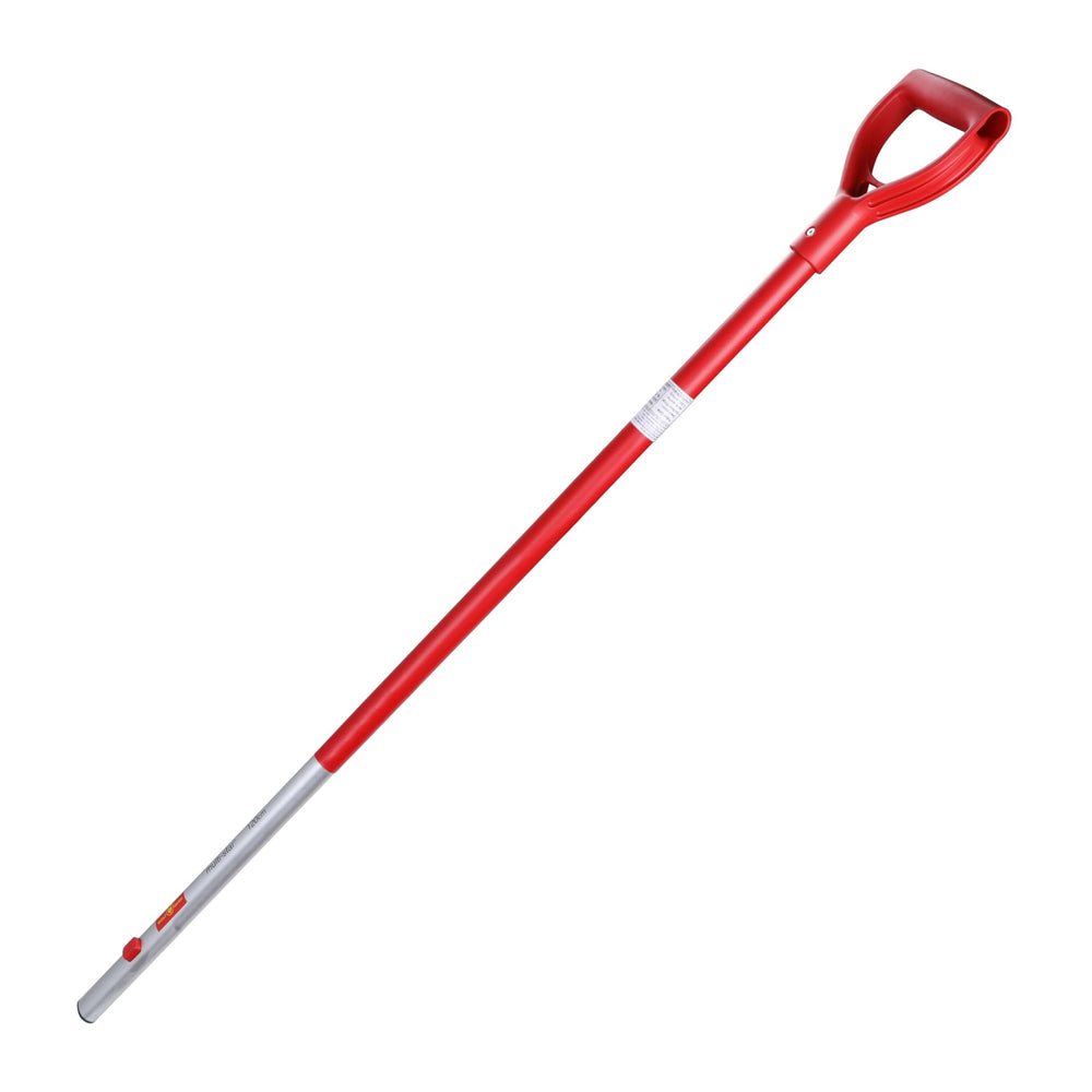 WOLF Garten D-grip handle front view showing sturdy design and quick use