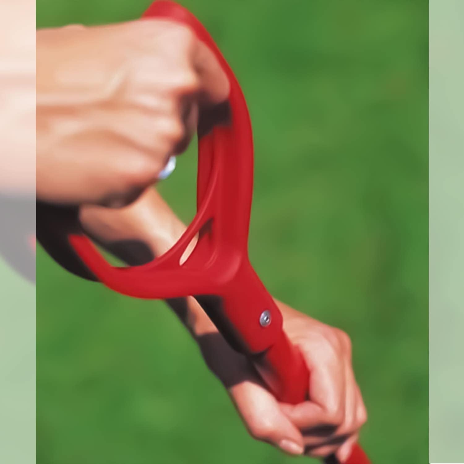 WOLF Garten handle in a planted garden demonstrating versatile multi-tool use