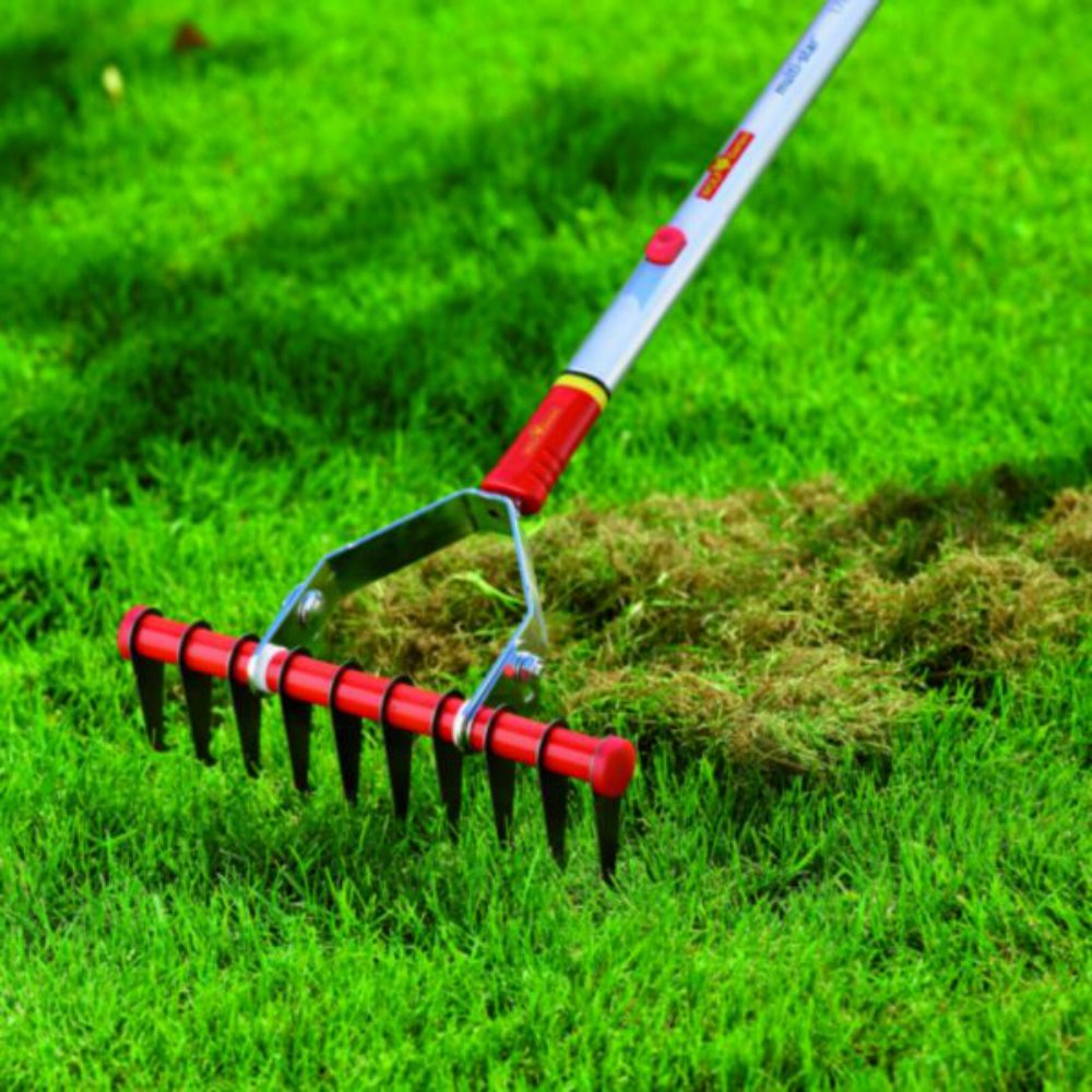 WOLF-Garten handle in a garden setting showing practical real-world use