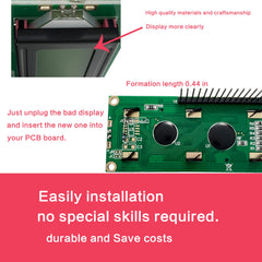 WOLIDAODAO display side connector view showing plug-and-play PCB connection benefit