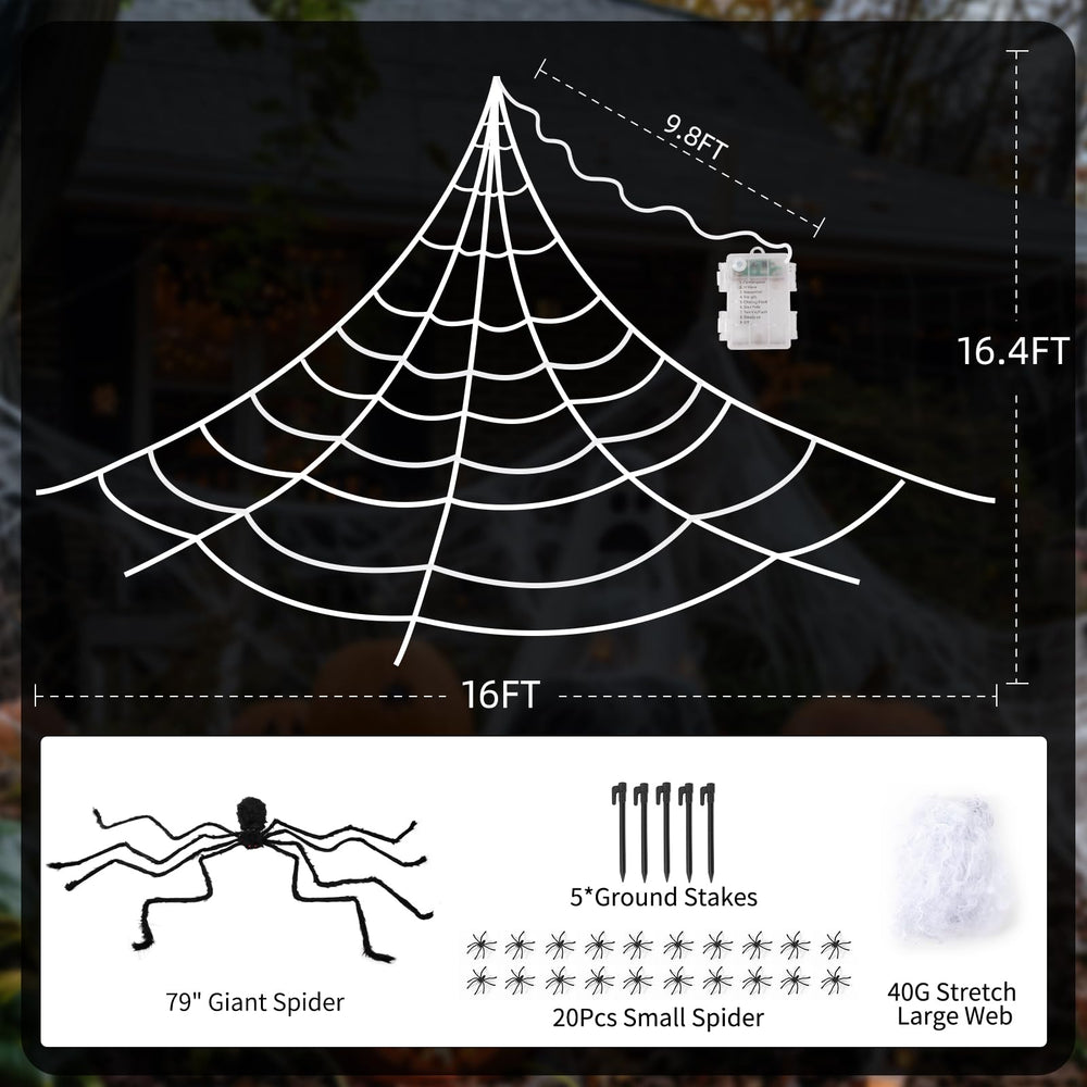 WOLYKIER small spiders and accessories adding layered spooky decoration