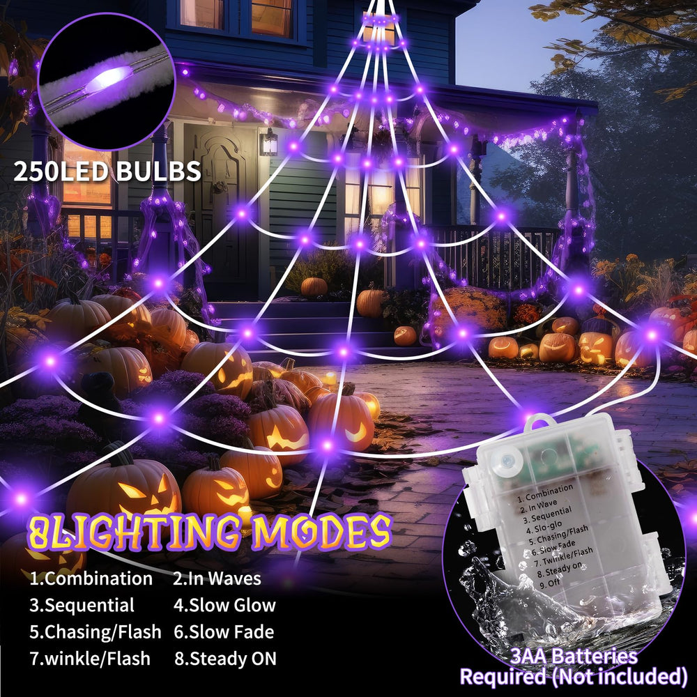 WOLYKIER web texture and stretch cobweb detail for realistic coverage