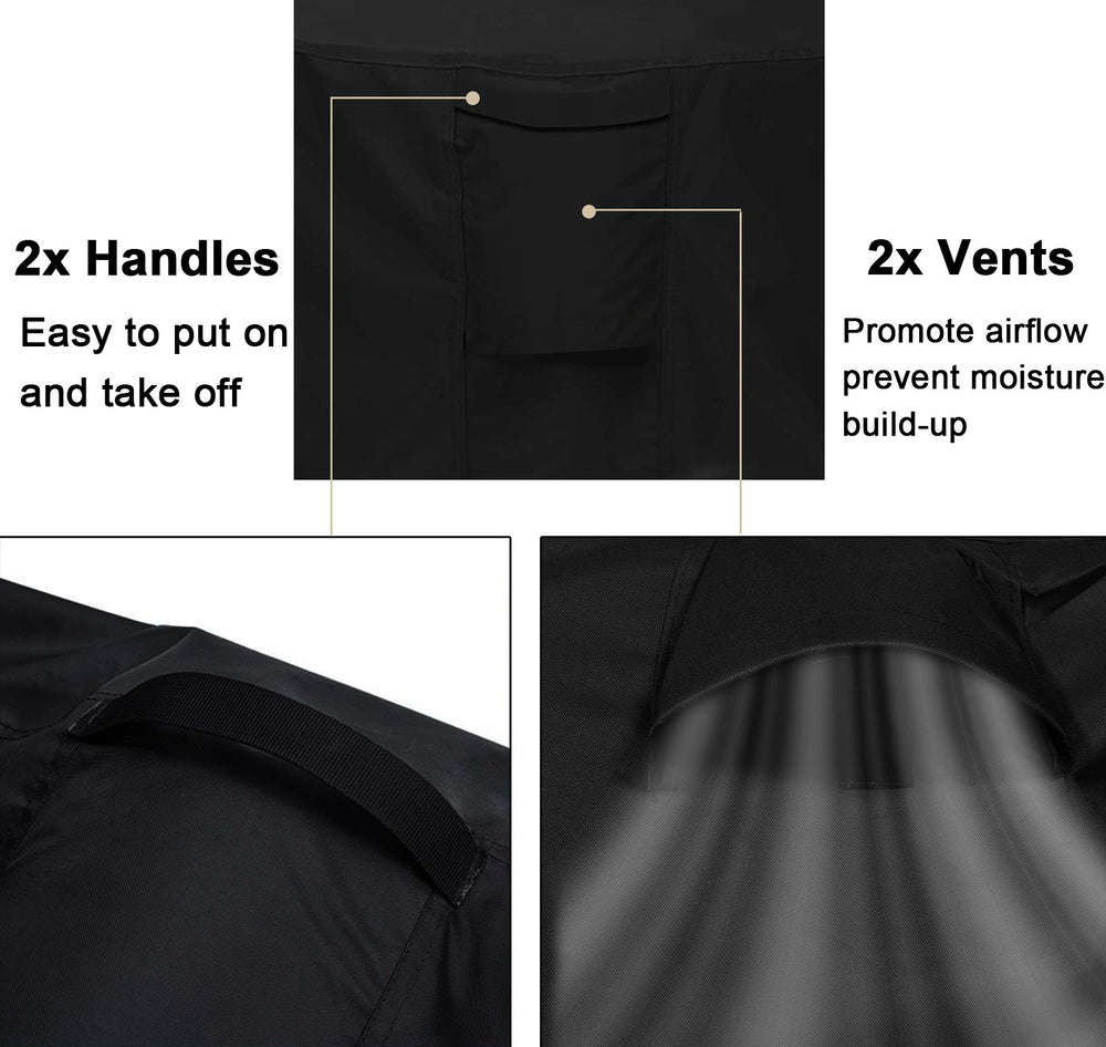 WOMACO fabric close-up highlighting 420D texture and water resistance benefit