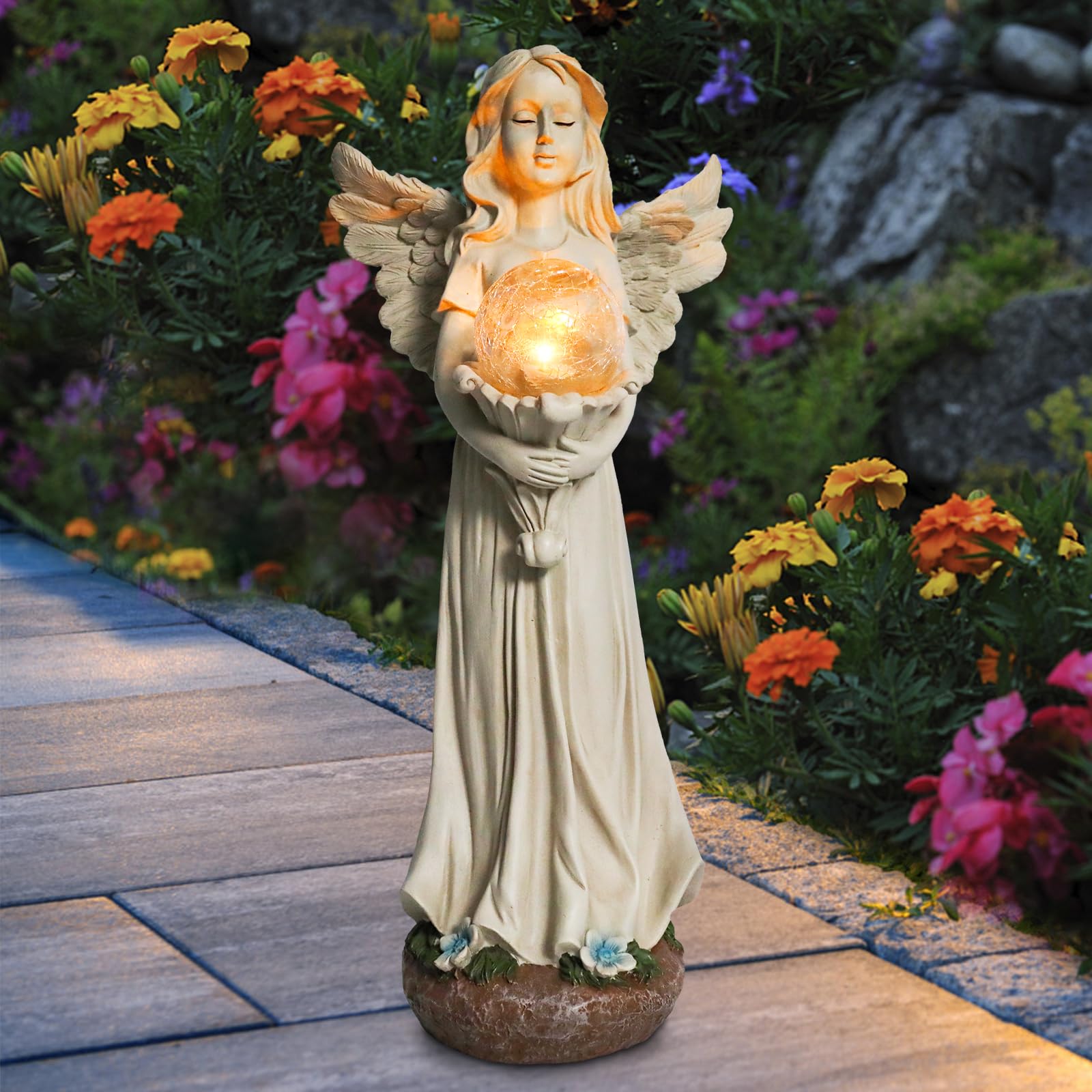 WONDER GARDEN size comparison with hand to show compact, display-friendly scale