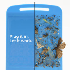 Wondercide device rotated at 90 degrees in outlet demonstrating flexible angle and space saving benefit
